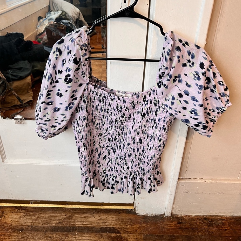 puffy shoulder, off the sleeve top/size large